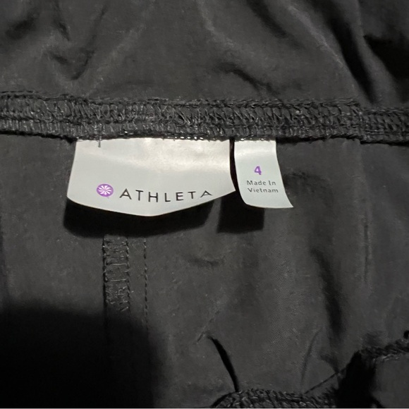 Athleta Destination Wide Leg Pants Black Pull On Size 4 - Picture 4 of 6